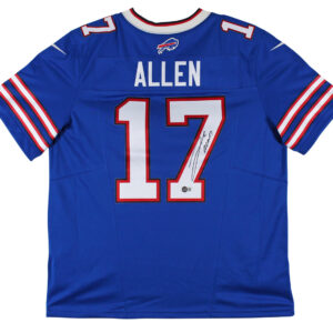Bills Josh Allen Authentic Signed Blue Nike Limited Jersey BAS Witnessed