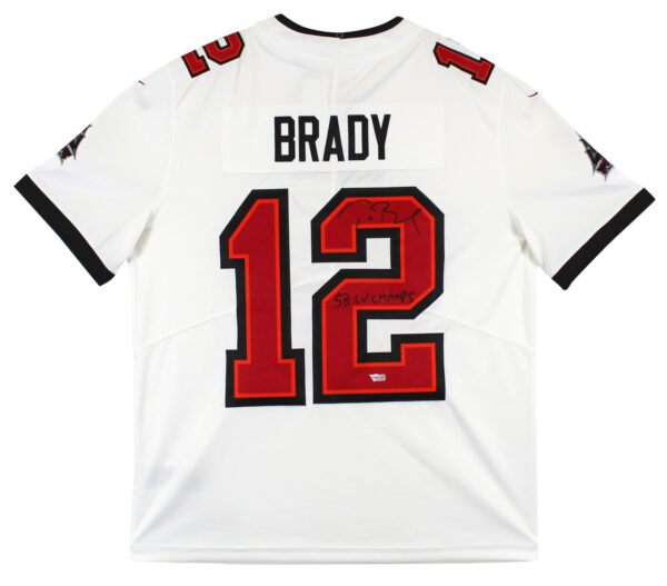 Buccaneers Tom Brady "SB LVI Champs" Signed White Nike Limited Jersey Fanatics