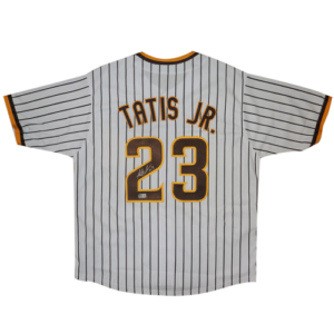 Fernando Tatis Jr. Autographed San Diego (White Pinstripe #23) Custom Jersey - Beckett