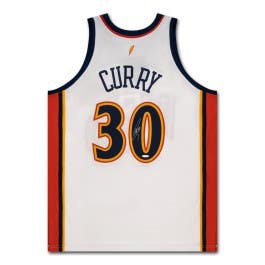 Stephen Curry Autographed 2009-10 Golden State Warriors White Authentic Mitchell & Ness Jersey