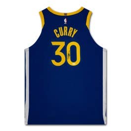 Stephen Curry Autographed Golden State Warriors Icon Edition Authentic Nike Jersey