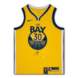 Stephen Curry Autographed Golden State Warriors Statement Edition Swingman Nike Jersey