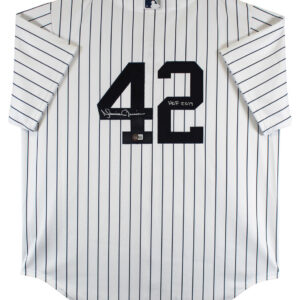 Yankees Mariano Rivera "HOF 2019" Signed White Pinstripe Nike Jersey BAS Witness